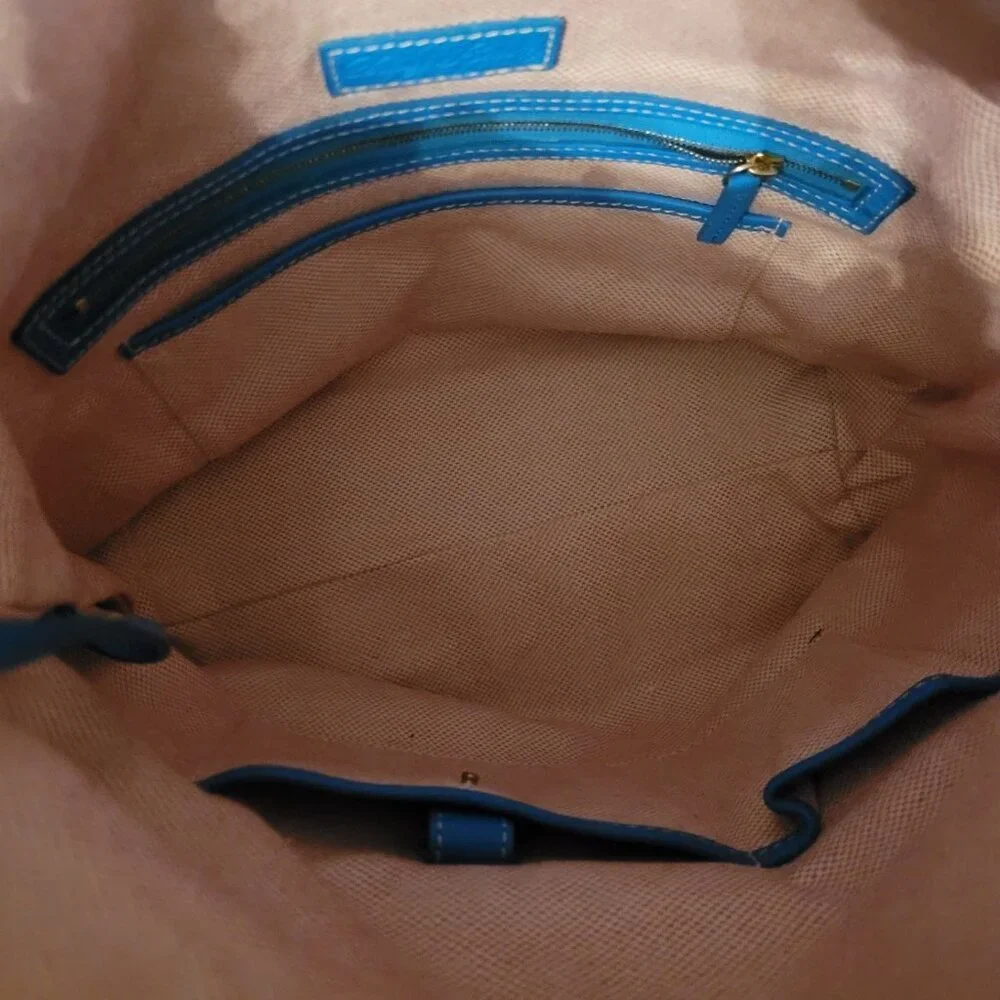 Blue Dooney & Bourke medium zipper pocket sac - Picture 6 of 8